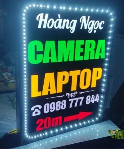 Bảng hiệu quảng cáo cửa hàng máy tính laptop camera Pleiku Gia Lai