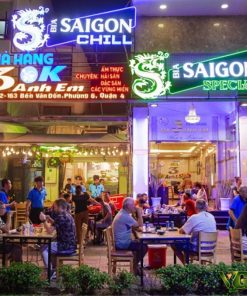 Bảng hiệu quảng cáo nhà hàng quán nhậu Pleiku Gia Lai