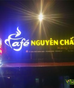 Bảng hiệu quảng cáo quán cà phê trà sữa nước ép trái cây Pleiku Gia Lai